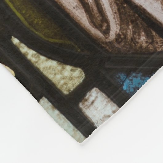 聖ヨセフベビーイエズス宗教的カトリック祈りの言葉 フリースブランケット (角)