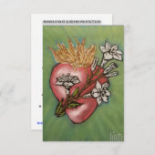 聖ヨセフ保護祈りの言葉カードの祈りの言葉 サンキューカード (正面/裏面)