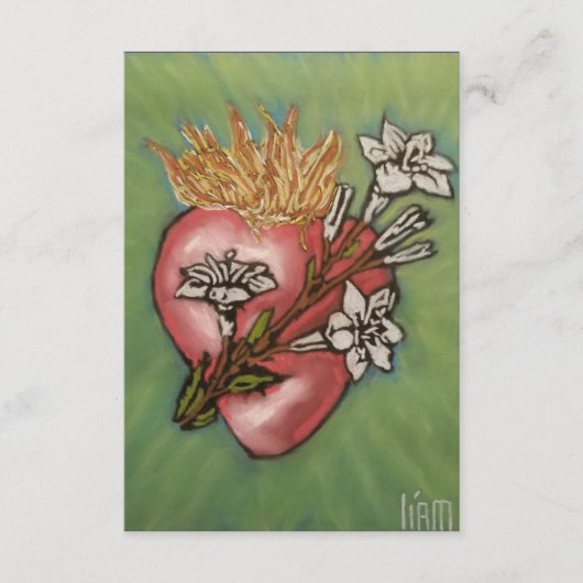 聖ヨセフ保護祈りの言葉カードの祈りの言葉 サンキューカード (正面)