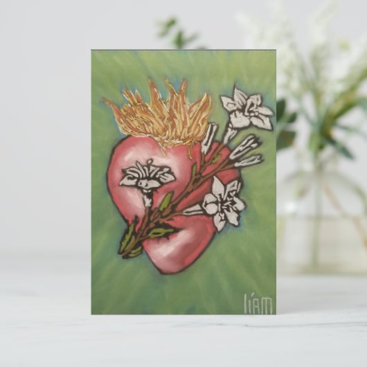 聖ヨセフ保護祈りの言葉カードの祈りの言葉 サンキューカード (スタンド正面)