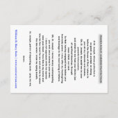 聖ヨセフ保護祈りの言葉カードの祈りの言葉 サンキューカード (裏面)