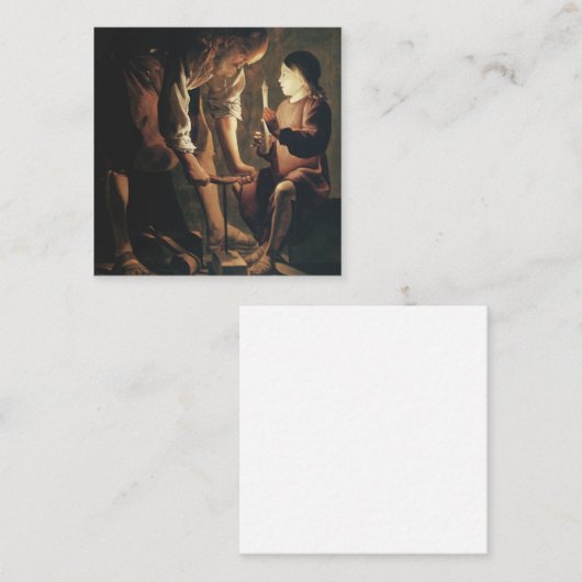 聖ヨセフ大工 スクエア名刺 (正面/裏面)