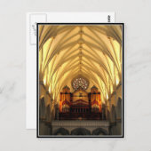 聖ヨセフ大聖堂 – 合唱室ロフト/オルガンパイプ ポストカード (正面/裏面)