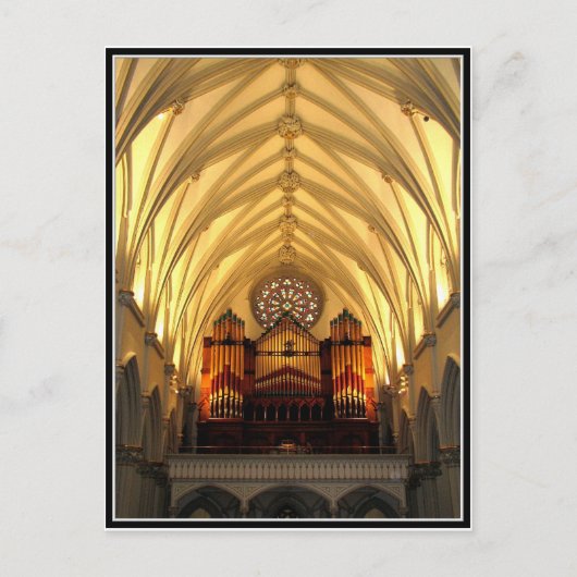 聖ヨセフ大聖堂 – 合唱室ロフト/オルガンパイプ ポストカード (正面)