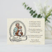 聖ヨセフ宗教的お悔やみ サンキューカード (スタンド正面)