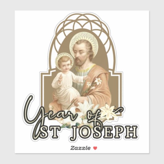 聖ヨセフ幼子イエスカトリック祈りの言葉 シール (シート)