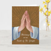 聖ヨセフ恵みの手祈の饗宴 カード (黄色い花)