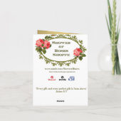 聖ヨセフ挨拶カード宗教的な饗宴 カード (裏面)