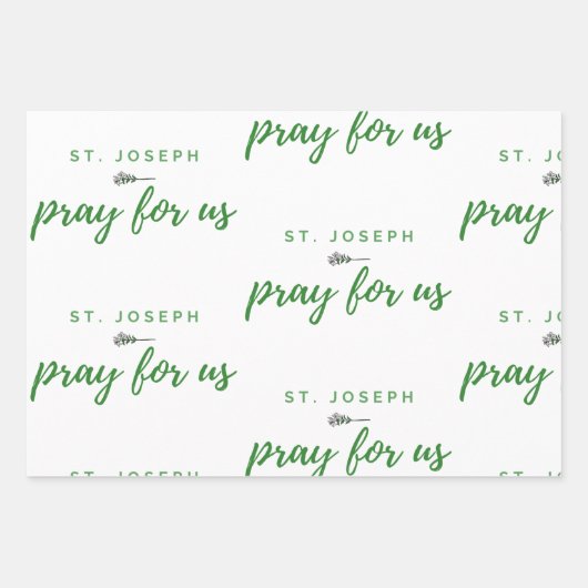 聖ヨセフ祈私たち ラッピングペーパーシート (正面3)