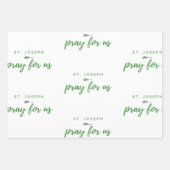 聖ヨセフ祈私たち ラッピングペーパーシート (正面)