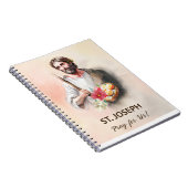 聖ヨセフ祭祈日米国の水色 ノートブック (右側)