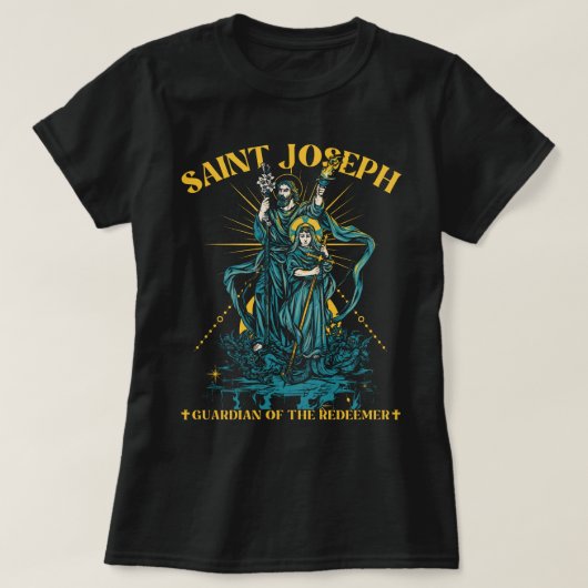 聖ヨセフ聖書聖句の守護者 Tシャツ (デザイン正面)