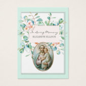 聖ヨセフ葬儀記念祈りの言葉カード (正面)