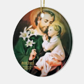聖ヨセフ、イエスの守護者 セラミックオーナメント (左)