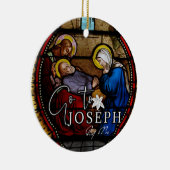 聖ヨセフ・イエスの年の宗教法王の署名 セラミックオーナメント (右)