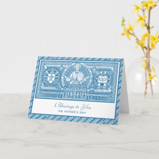 聖ヨセフ・イエス神父の日カトリック信者 カード (黄色い花)