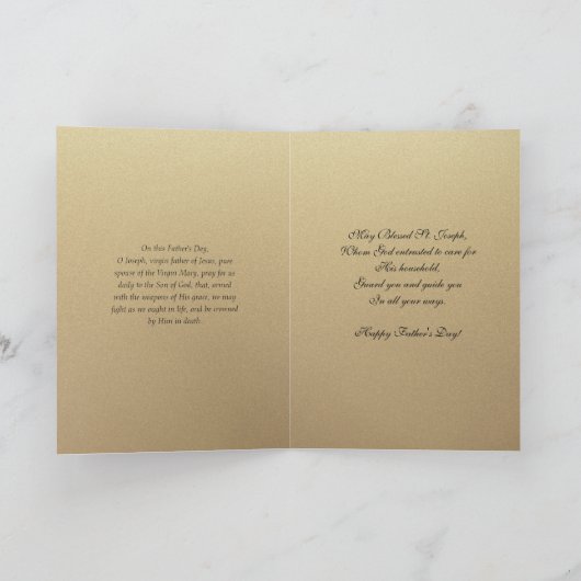 聖ヨセフ・イエス神父の日カトリック宗教C カード (内部)