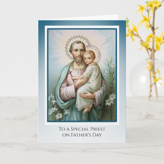 聖ヨセフ・イエス神父の日 カード (黄色い花)