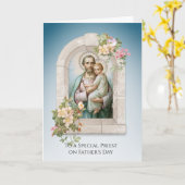 聖ヨセフ・イエス神父の日 カード (黄色い花)