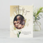 聖ヨセフ·イエス·カトリック弔辞ありがとう サンキューカード (スタンド正面)