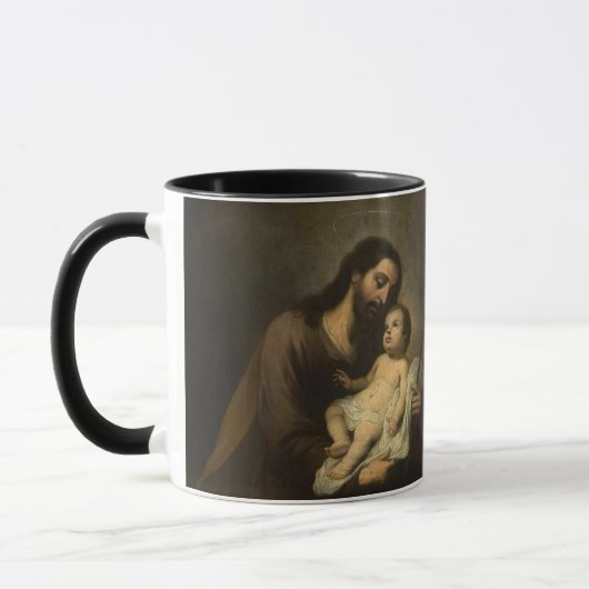 聖ヨセフ·イエス·カトリック祈りの言葉宗教 マグカップ (左)