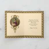 聖ヨセフ イエス 祈り 宗教的 ヴィンテージ カード (内部)