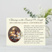 聖ヨセフ·カトリック記念祭祈りの言葉 カード (スタンド正面)