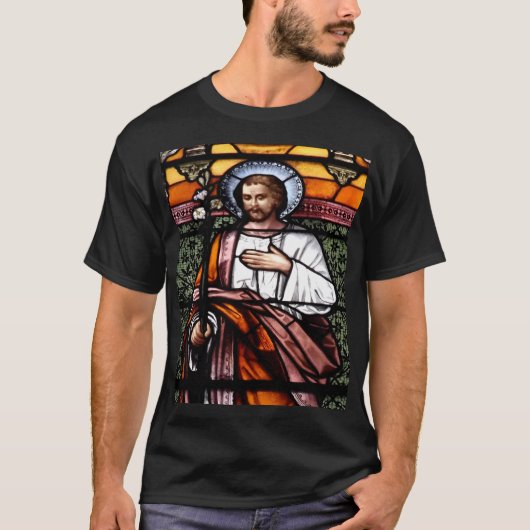 聖ヨセフ ステンドグラス窓 Tシャツ (正面)