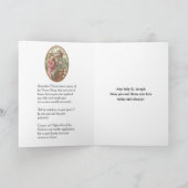 聖ヨセフ・チャイルド・イエス・ヴィンテージ・セキュリティ・カード カード (内部)