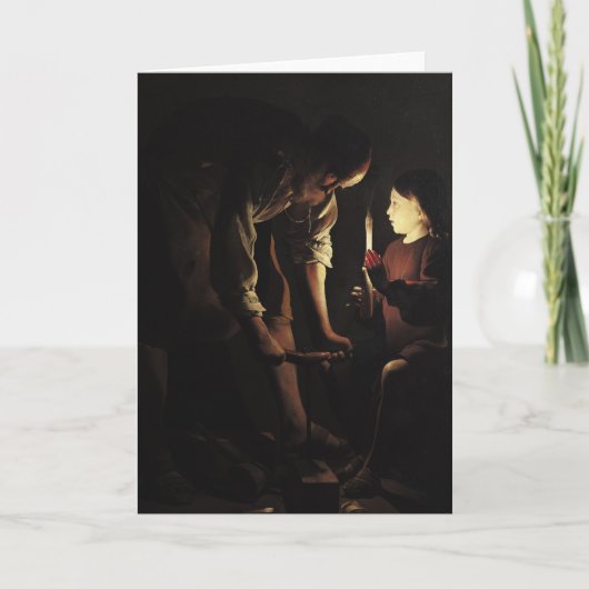 聖ヨセフ、大工、C.1640 カード (正面)