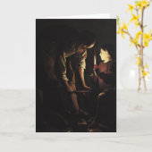 聖ヨセフ、大工、C.1640 カード (黄色い花)