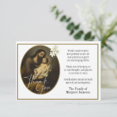 聖ヨセフ·宗教的お悔やみを述べる サンキューカード (スタンド正面)