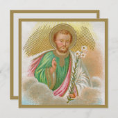 聖ヨセフ「巡礼者カード」(詳細、B 01) (正面/裏面)