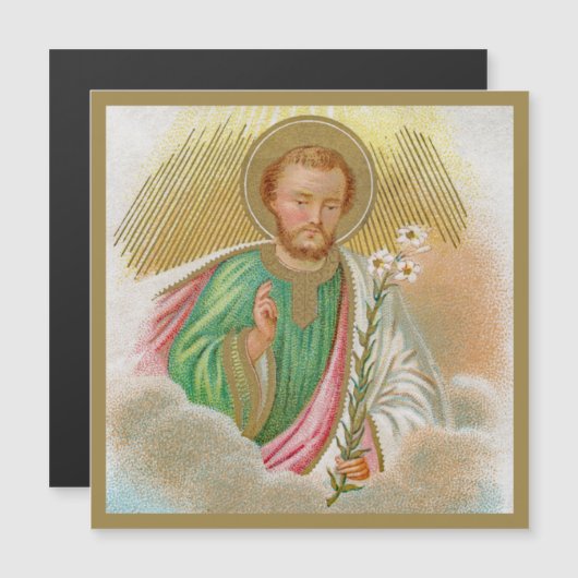 聖ヨセフ「巡礼者カード」(詳細、B 01) (正面/裏面)