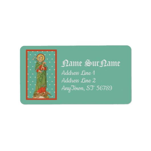 聖ヨセフ、教会の守護者(VVP 09) ラベル (正面)