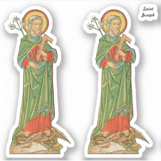 聖ヨセフ、教会の守護者(VVP 09) - 2Up シール (正面)