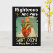 聖ヨセフ、父なる聖人の守護神よ、祈り給え カード (黄色い花)