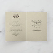 聖ヨセフ 父 ダッド 誕生日 花 祈り カード (内部)