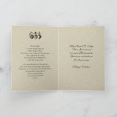 聖ヨセフ 父 親 誕生日 花 祈り カード (内部)