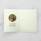 聖ヨゼフ&チルドイエズス装飾金ゴールド カード (内部)