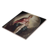 聖ヨハネおよびSt Jerome、15を持つマドンナそして子供 タイル (側面)