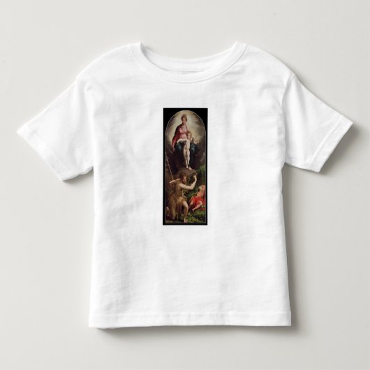 聖ヨハネおよびSt Jerome、15を持つマドンナそして子供 トドラーTシャツ (正面)