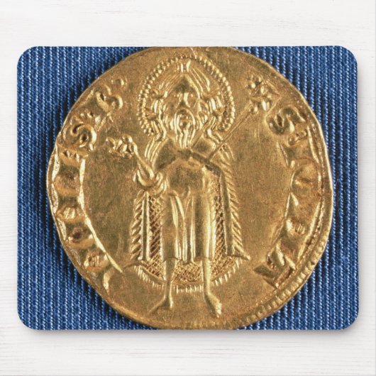 聖ヨハネが付いている金貨、バプテスト、16世紀 マウスパッド (正面)
