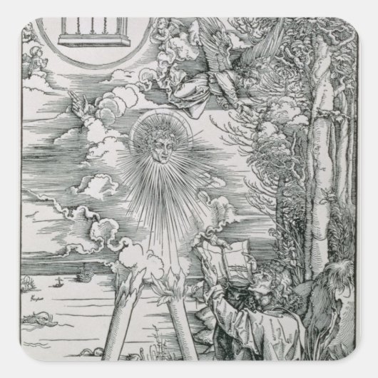 聖ヨハネが本を食い尽くす スクエアシール (正面)