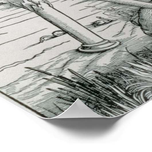 聖ヨハネが本を食い尽くす ポスター (角)