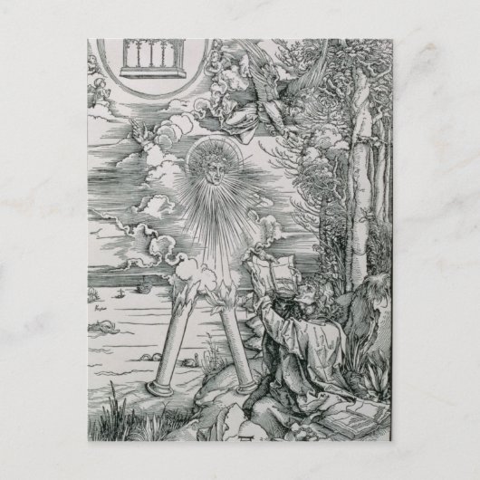 聖ヨハネが本を食い尽くす ポストカード (正面)