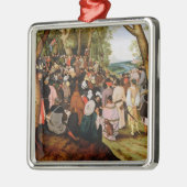 聖ヨハネとの景色説教しているバプテスト メタルオーナメント (左)