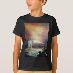 聖ヨハネと天使二落ちた人 Tシャツ