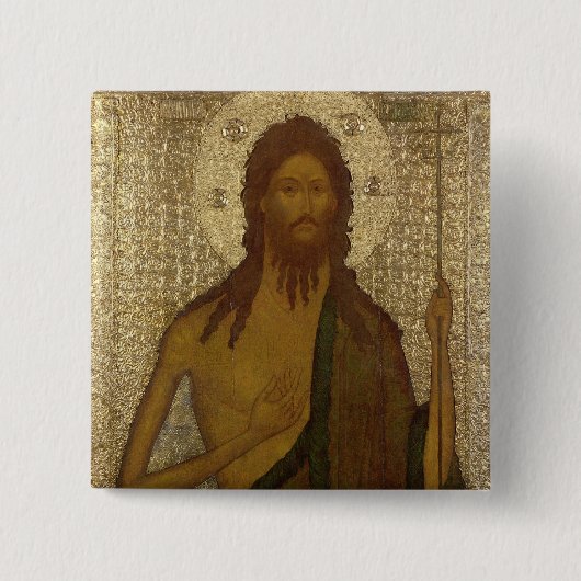 聖ヨハネのアイコン前触れ 缶バッジ (正面)