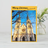 聖ヨハネのサバンナ大聖堂からのメリークリスマス シーズンカード (スタンド正面)